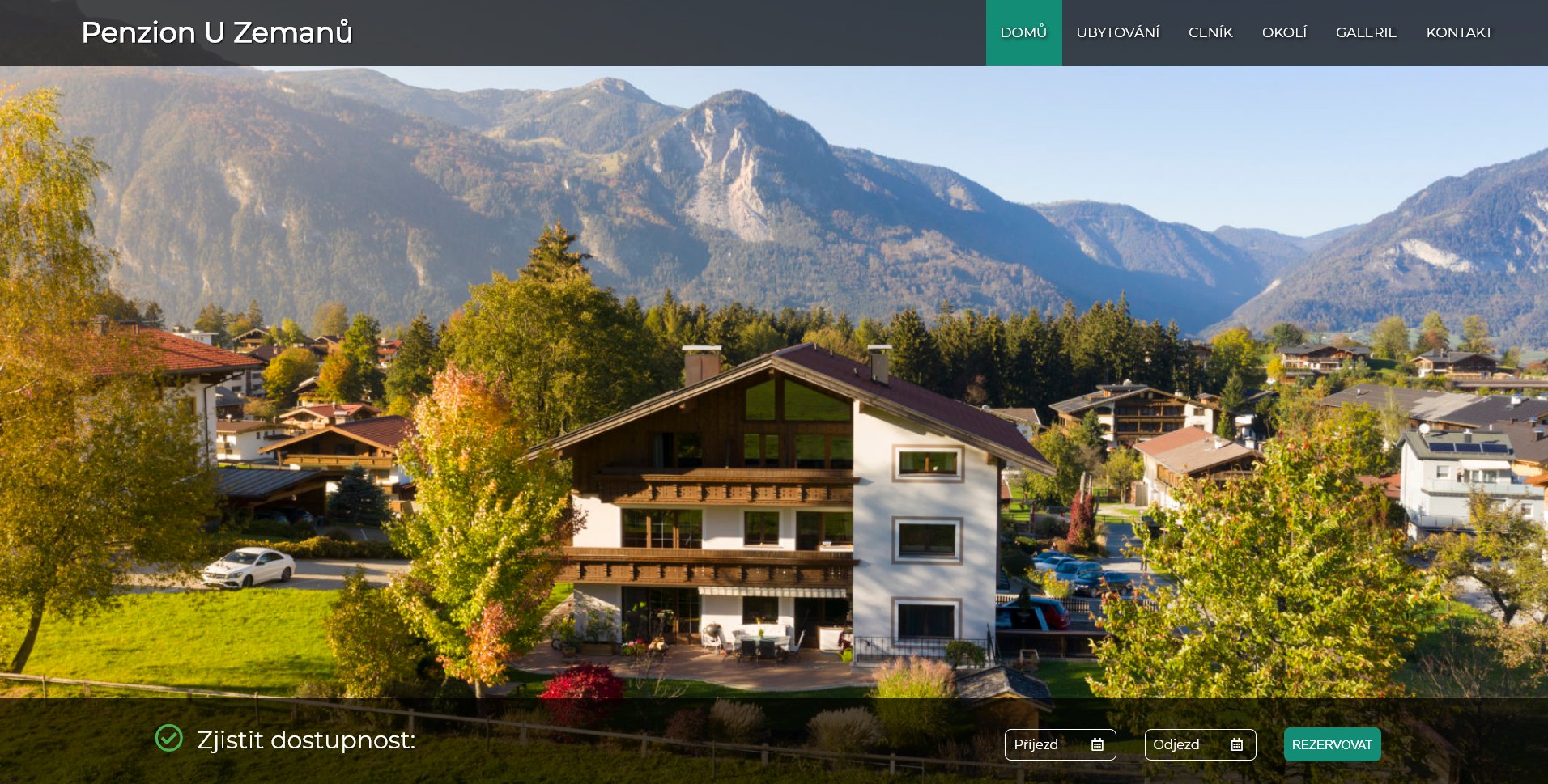 střední cesta stránka - homepage